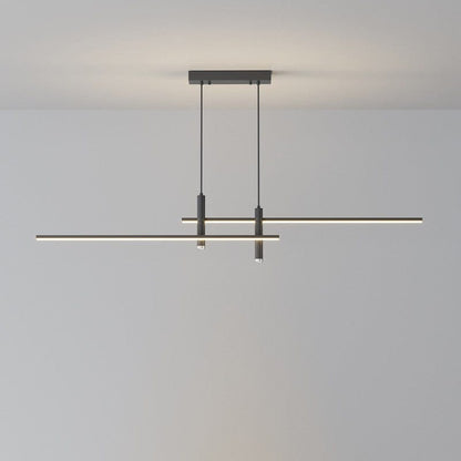 Ceiling Lights Black 120cm / Warm light Lyra Linea Bar Pendant