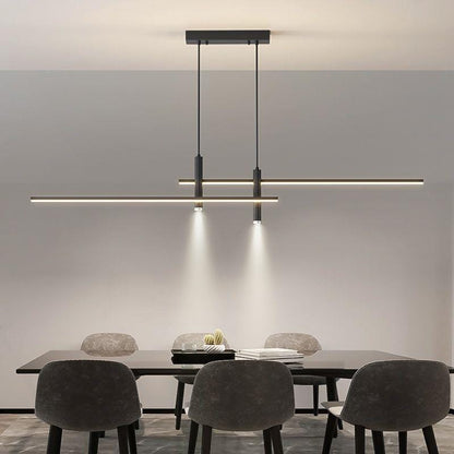 Ceiling Lights Black 120cm / Warm light Lyra Linea Bar Pendant