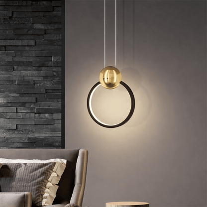 Ceiling Lights Black / Trichromatic light Lyra Aero Halo Pendant