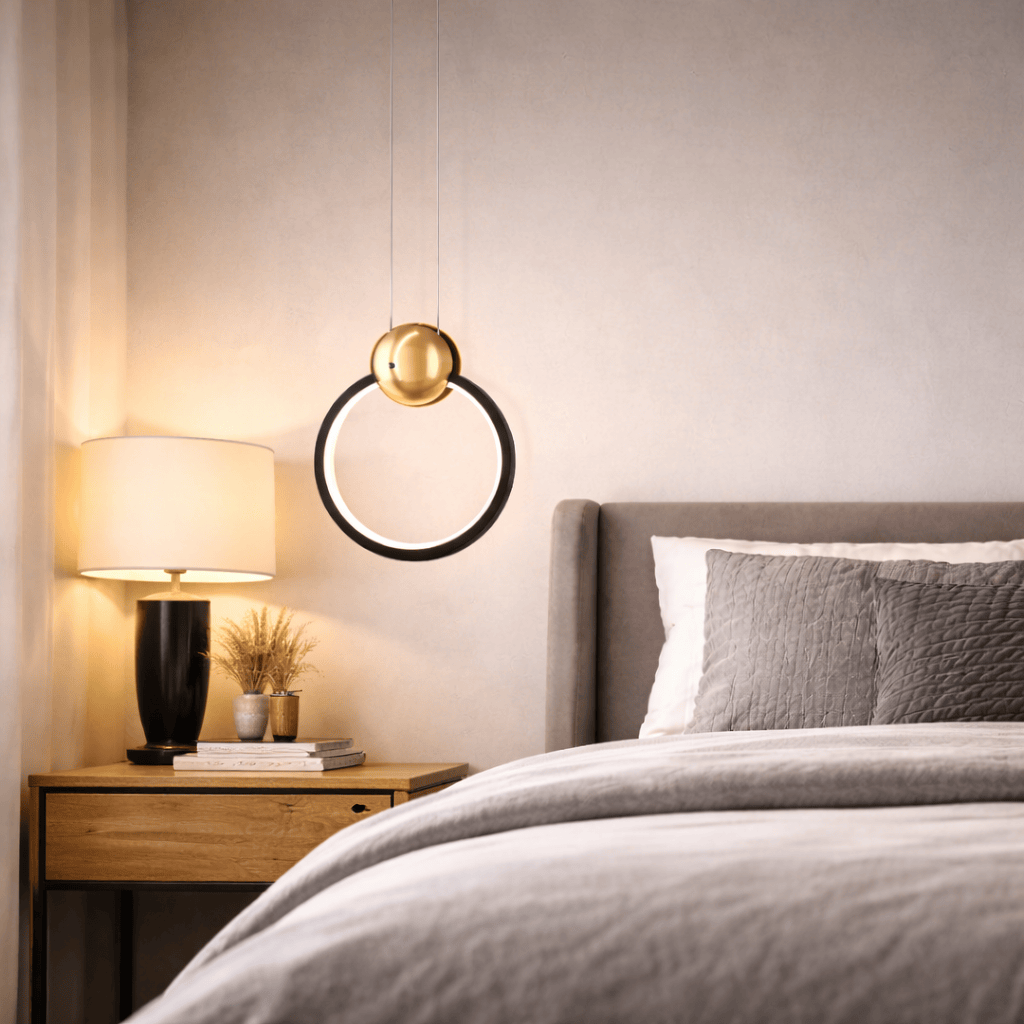 Ceiling Lights Black / Trichromatic light Lyra Aero Halo Pendant