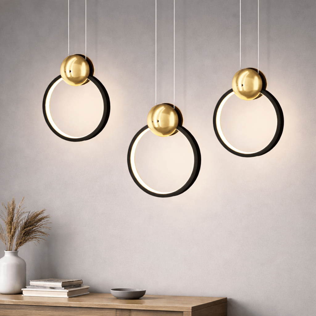 Ceiling Lights Black / Trichromatic light Lyra Aero Halo Pendant