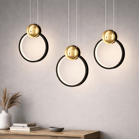 Ceiling Lights Black / Trichromatic light Lyra Aero Halo Pendant