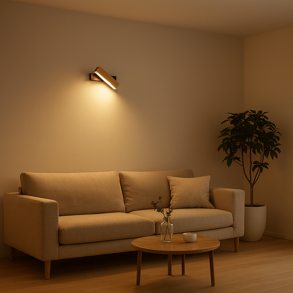 Garden Lights Lyra Beam Adjustable Wooden Wall Light