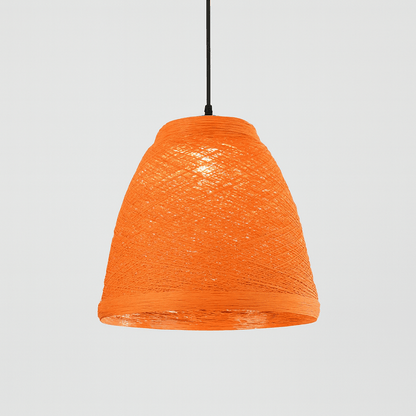 Garden Lights Orange 25CM Lyra Solane Rattan Pendant Light