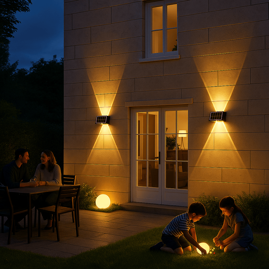 Garden Lights Lyra Solis Dual-Tone Wall Light