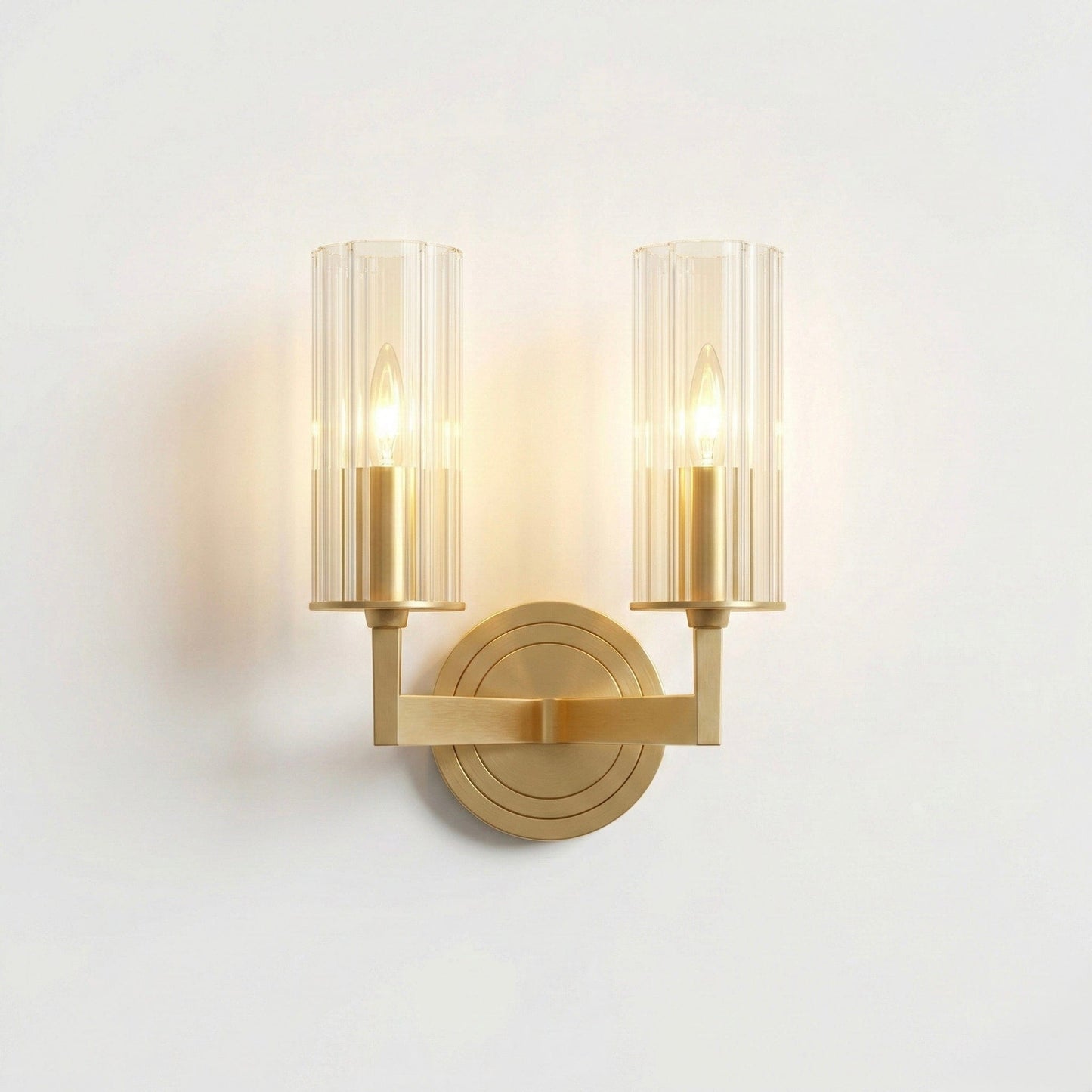wall light Double Head Glass Cylinder Wall Light